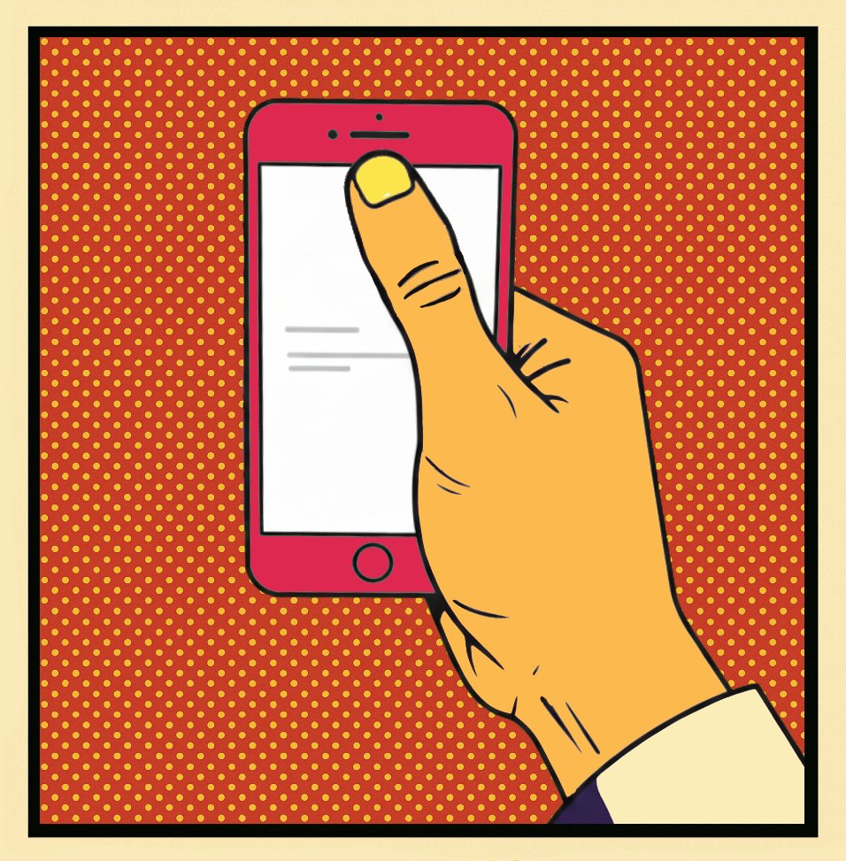 OrthoText extended thumb reach demonstration