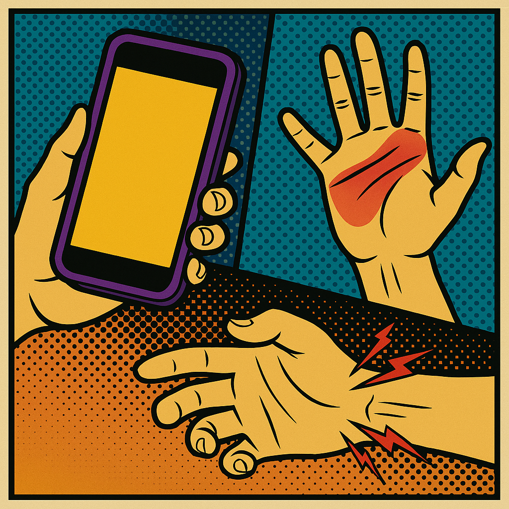 OrthoText ergonomic grip demonstration